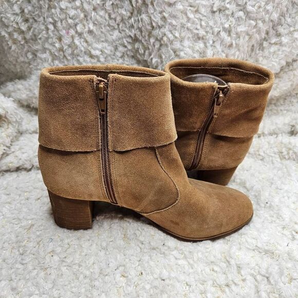Matisse Tan Suede Leather‎ Fringed Ankle Boots sz 9 - Picture 3 of 6